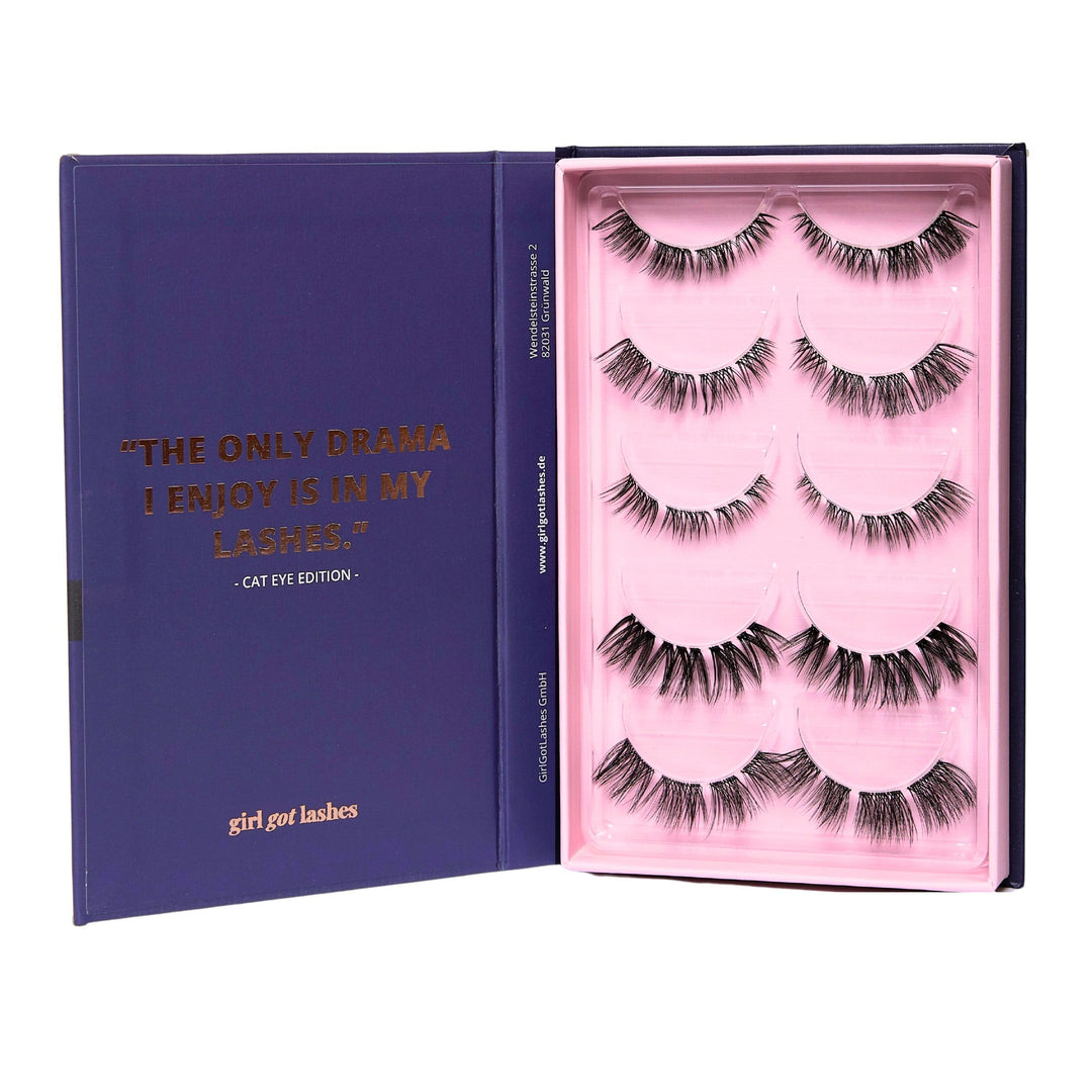 GirlGotLashes Grosse Boxen Cat Eye Edition Handgemachte Wimpernextensions Wimpernverlängerung für Zu