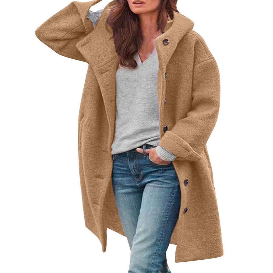Ansenesna Wollmantel Damen Winter Lang Wintermantel Wolle Elegant Lange Winterjacke Warm Jacke Fraue