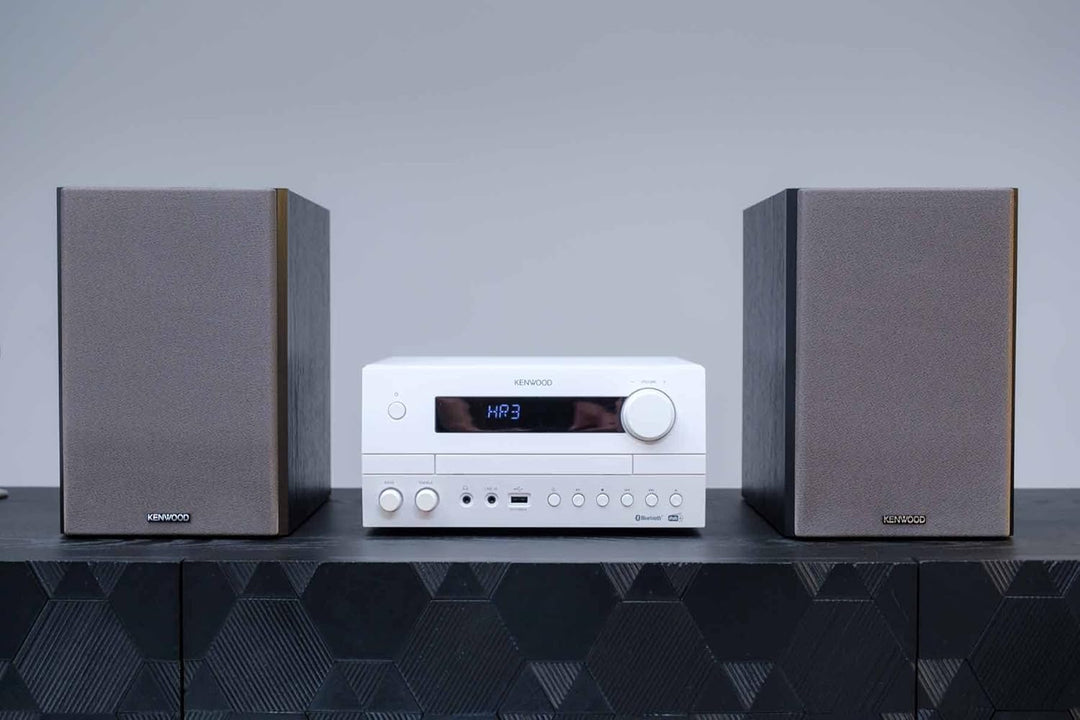 Kenwood M-822DAB - Micro HiFi-System mit 2 x 50 Watt RMS, CD, USB, DAB+ & Bluetooth Audio-Streaming,
