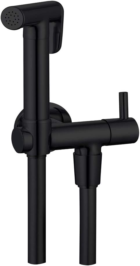 Kit Idroscopino Wc Doccetta Ottone Portatile Shut-Off Monogetto Azionamento a Leva