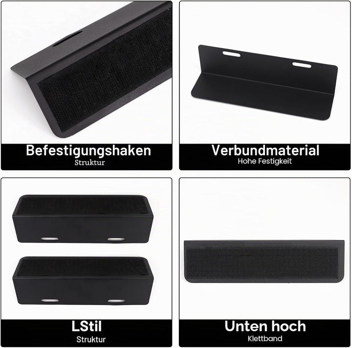 Kofferraum Klett, 3 Stück Gepäckfixierung Kofferraum,19 x 5 CM Kofferrau Klett Fixierung,Geeignet fü