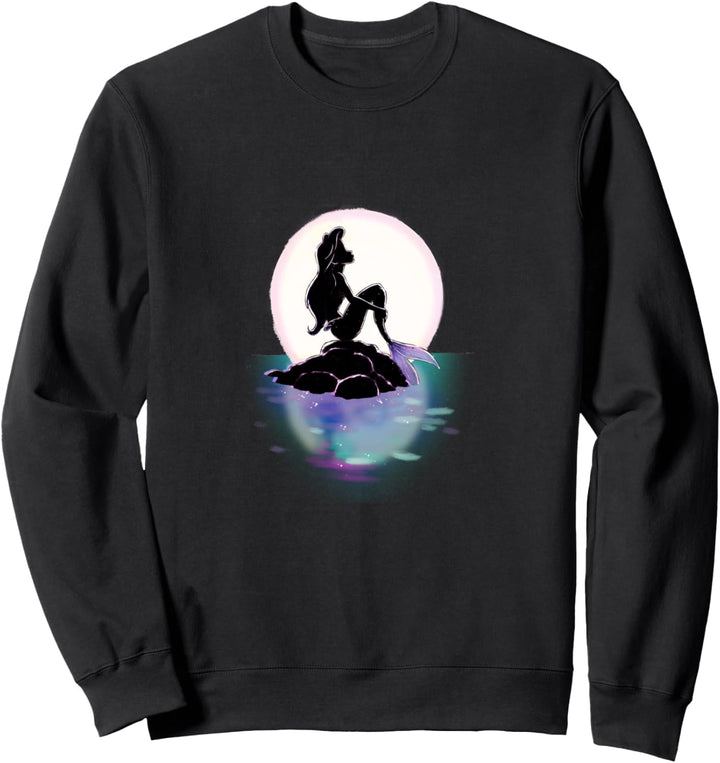 Disney Little Mermaid Ariel Colorful Sunset Moon Sweatshirt