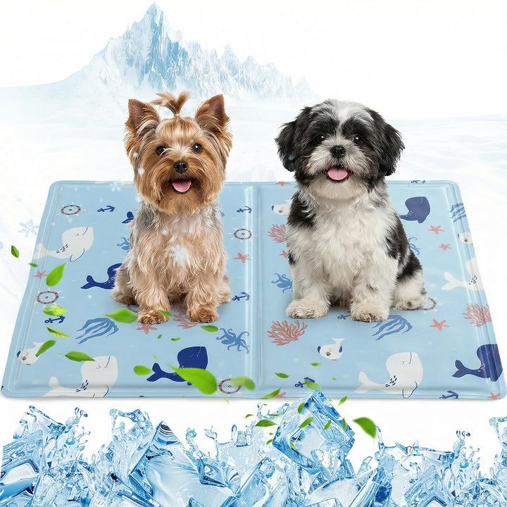 Ninonly Kühlmatte Hund 40X50cm Kühlmatte für Hunde Katze Haustier Eismatte Selbstkühlende mit Ungift