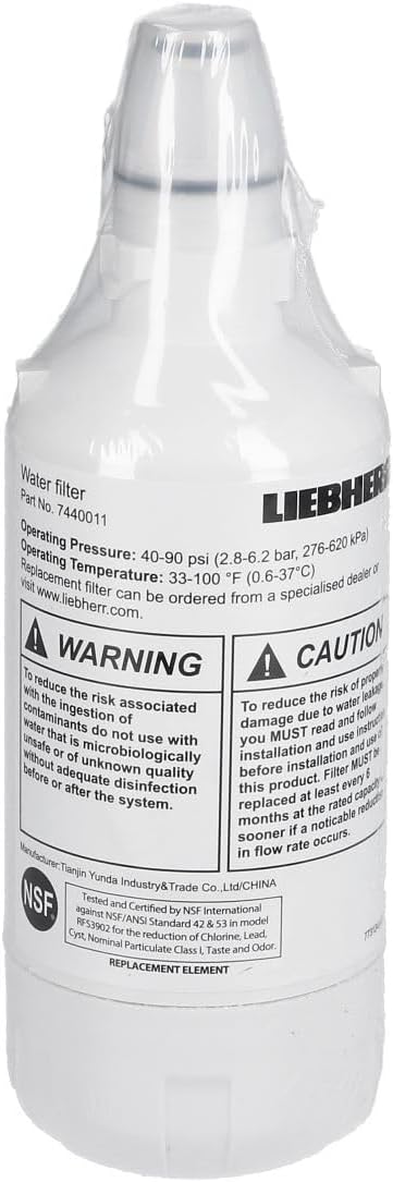 easyPART passend für LIEBHERR 9880980 Wasserfilter für | KühlGefrierKombination, Gefrierschrank, 744