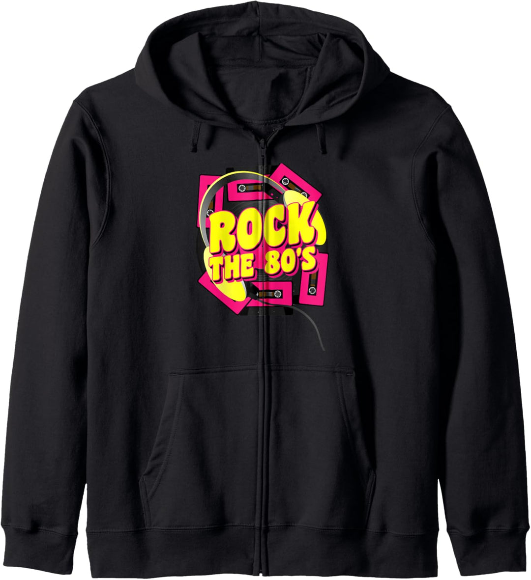 Rocke die 80er Kapuzenjacke