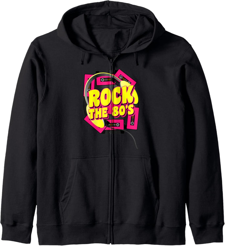 Rocke die 80er Kapuzenjacke