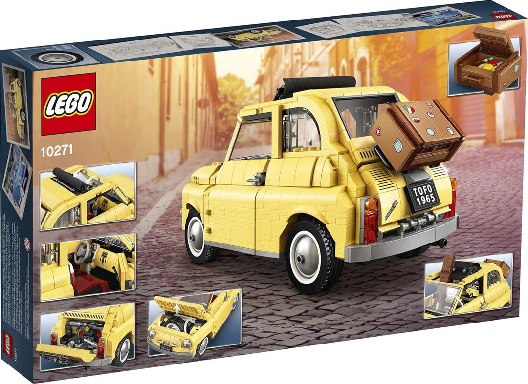 LEGO Creator Expert Fiat 500 10271 Toy Car Building Set for Adults and Fans of Model Kits Sets Idea,