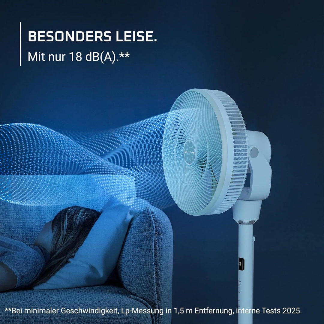 Rowenta Turbo Silence Compact 3D Nomad, intensive und geräuscharme Erfrischung, externe Akku-Kompati