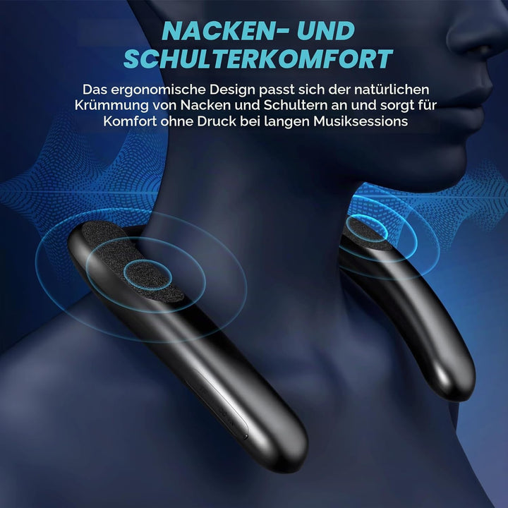 Smalody Wireless Nackenlautsprecher,Bluetooth Lautsprecher Tragbarer,Verfügt über eine Freisprechfun