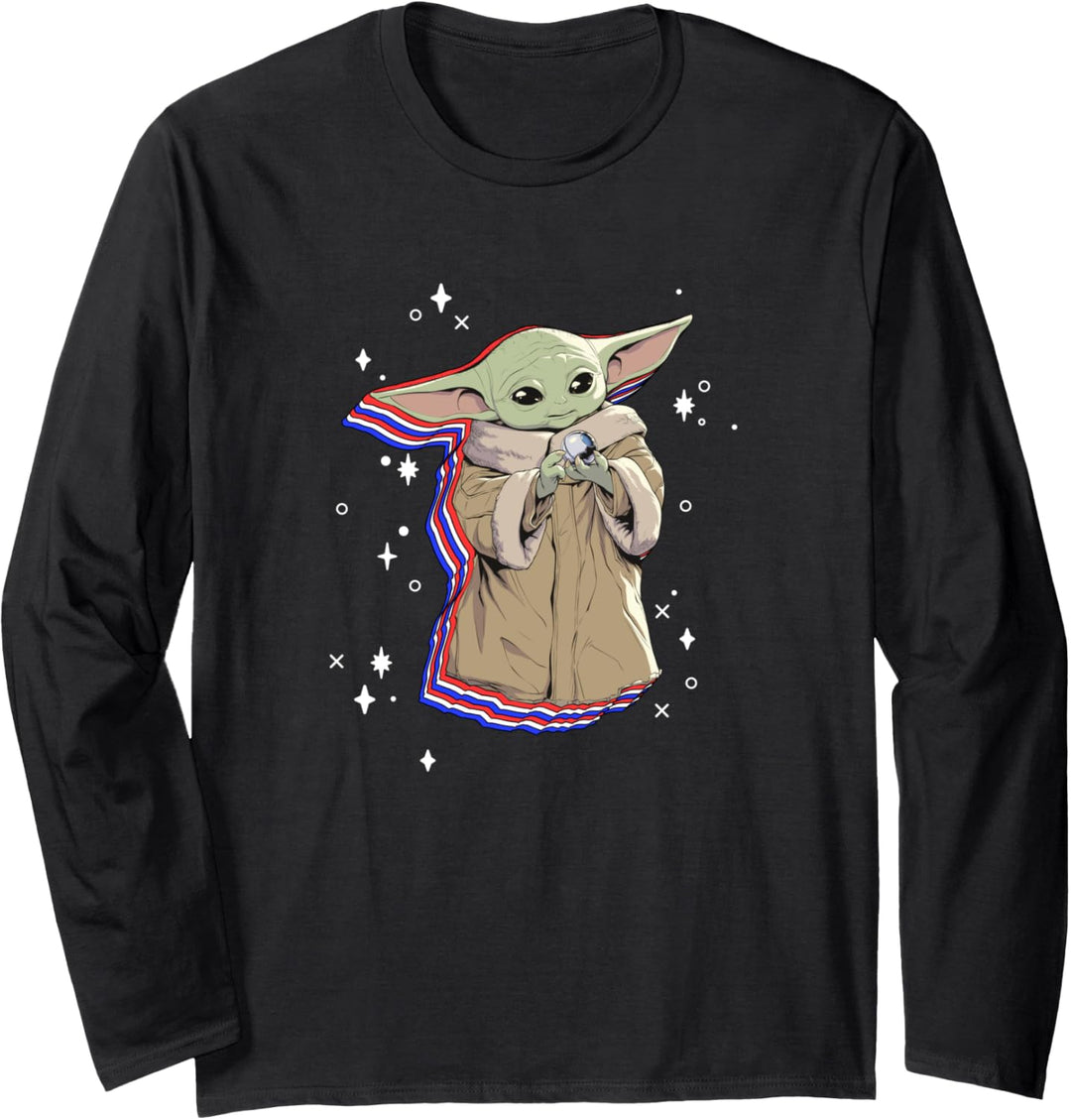 Star Wars: The Mandalorian Fourth Of July Grogu In Stars Langarmshirt
