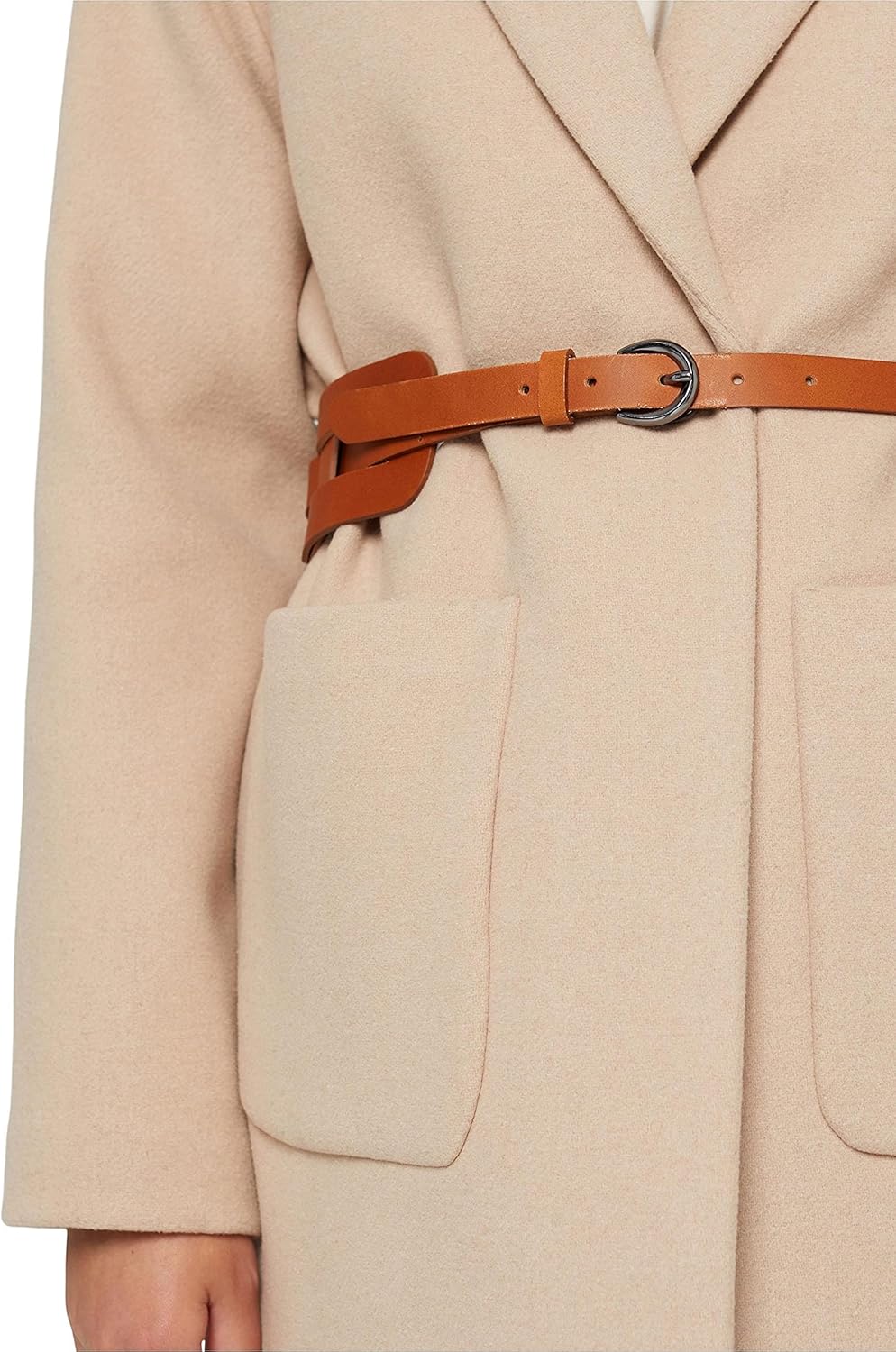 ESPRIT Damen Gürtel L 220/Rust Brown, L 220/Rust Brown