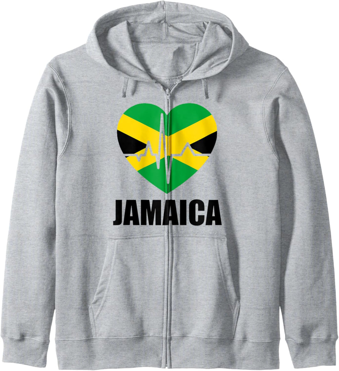 Jamaica Heartbeat Jamaican Flag Kapuzenjacke