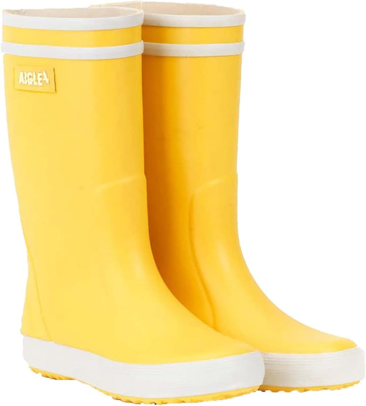 Aigle Unisex Kinder Lolly Pop 2 Gummistiefel 28 EU Gelb Weiss, 28 EU Gelb Weiss
