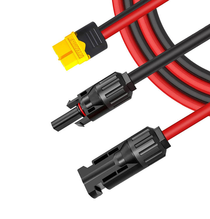 Solarstecker auf XT60 Stecker Solar Kabel Verlängerung 0,6./1,5m/3,5m/5m für Ecoflow Delta/River Ank