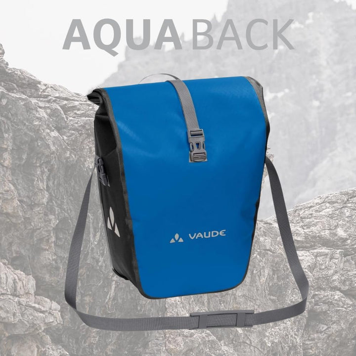 VAUDE Fahrradtasche für Gepäckträger Aqua Back Single 1 x 24 L in 24 l Blue, 24 l Blue
