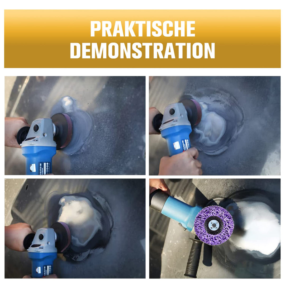 LAIWOO CSD Scheibe 125mm Schleifscheiben für Winkelschleifer, CSD-Scheibe Lila Reinigungsscheibe Set