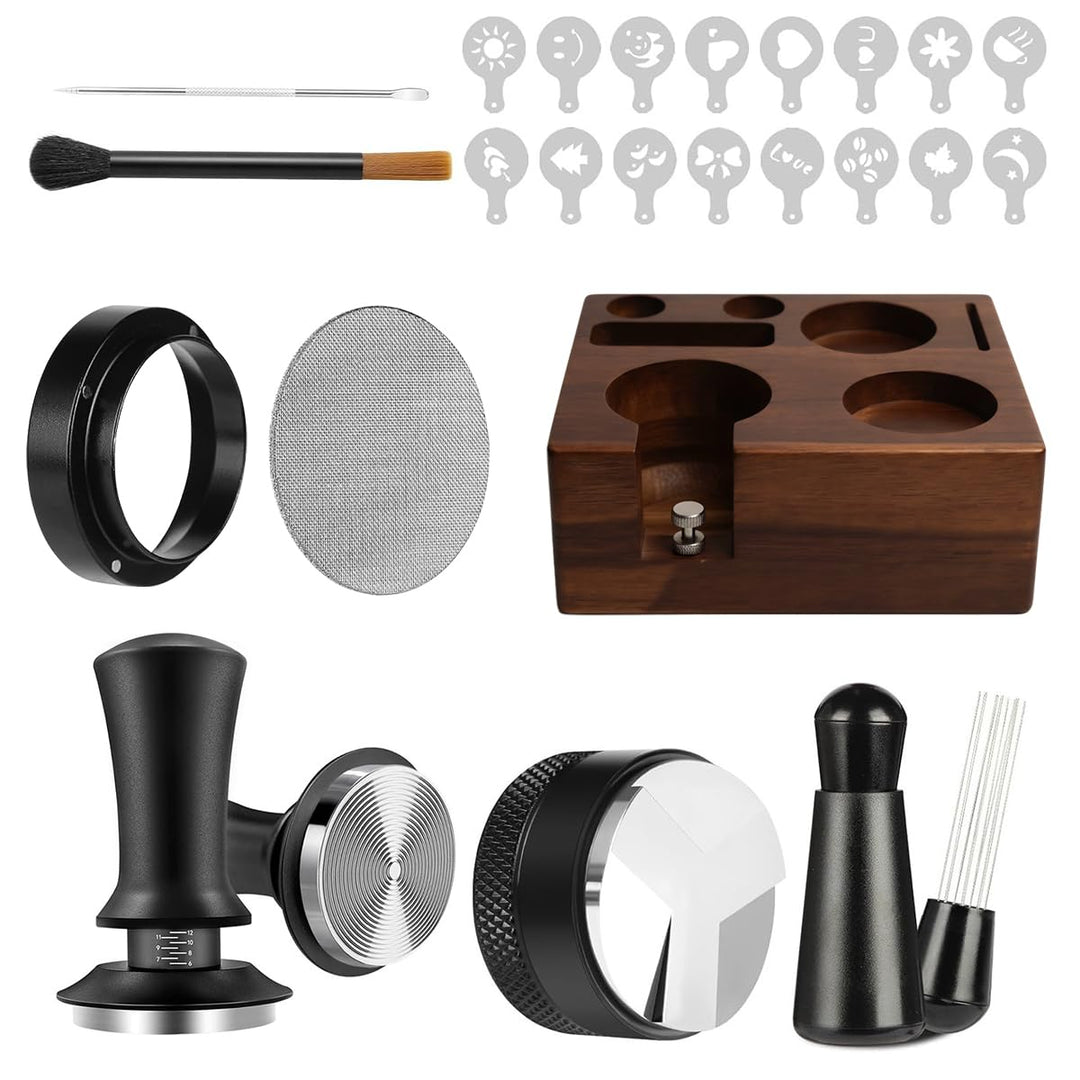 58mm Espresso Tamper Set mit Tamperstation für Barista Kaffee Tamper Station Barista Zubehör Univers