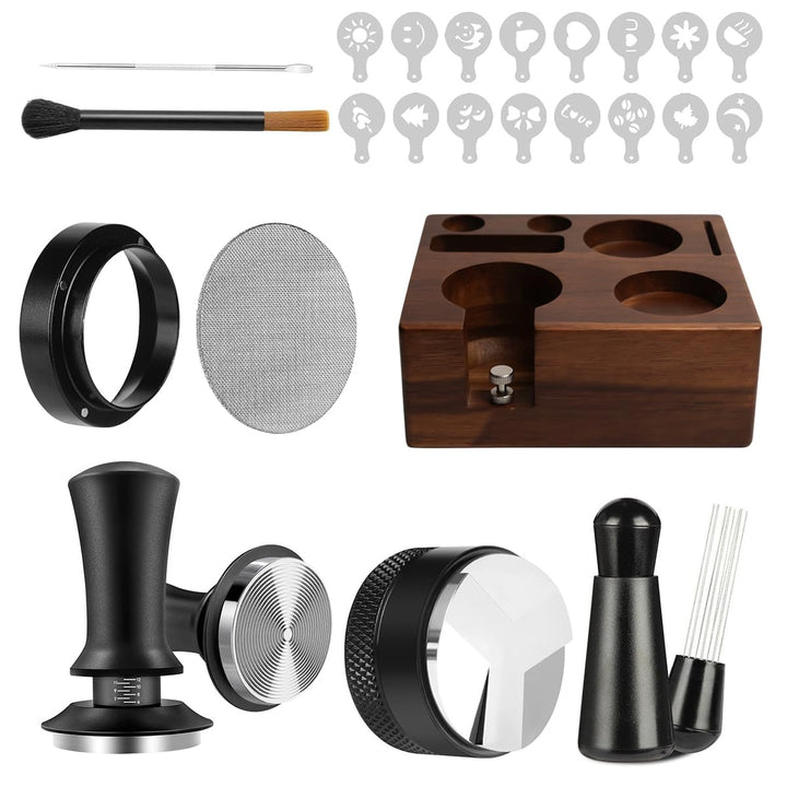 58mm Espresso Tamper Set mit Tamperstation für Barista Kaffee Tamper Station Barista Zubehör Univers