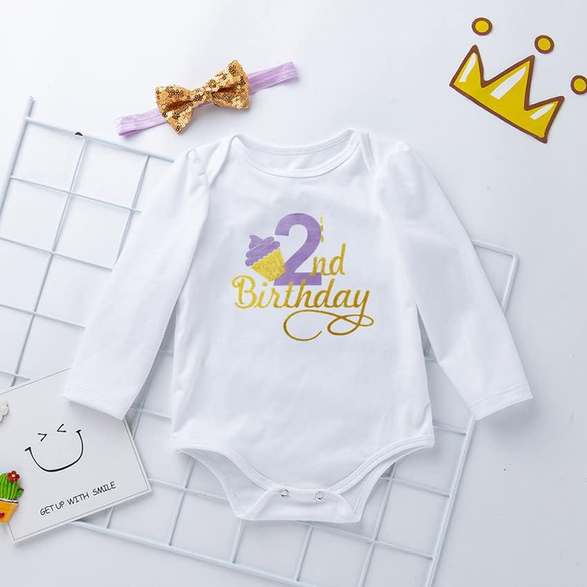 UUAISSO Baby Mädchen Mein 1. Geburtstag Outfits Kurzarm Cake Smash Rock Pailletten Tutu Prinzessin K
