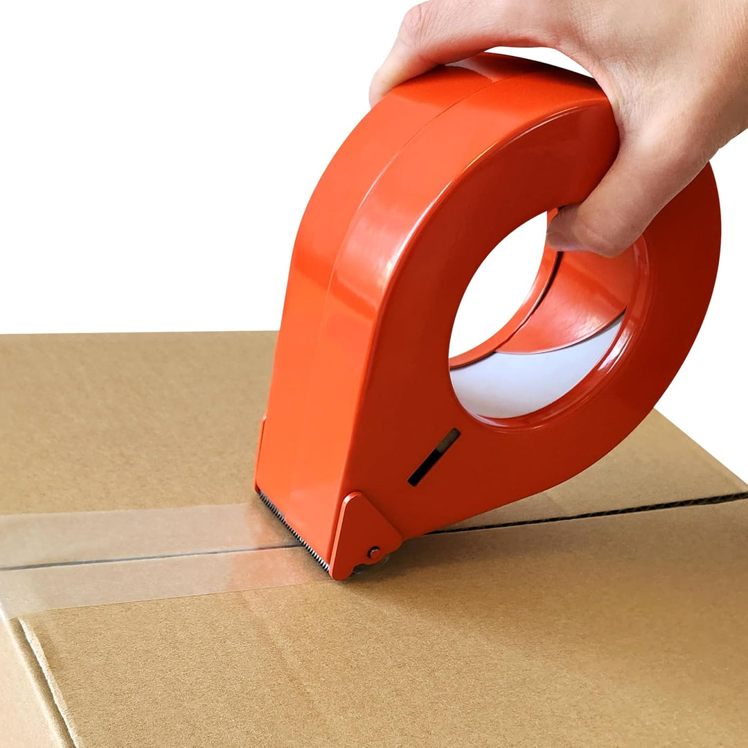 HANDABROLLER FÜR KLEBEBAND | Grösse wählbar | Aus Metall | Zum Verschliessen von Paketen, Behältern