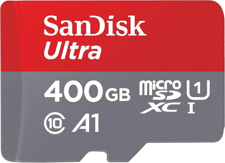 SanDisk Ultra microSDXC UHS-I Speicherkarte 400 GB + Adapter (Für Smartphones und Tablets, A1, Class