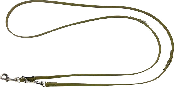 Biothane Hundeleine kleine Hunde/grosse Hunde verstellbar 2m / 2,40m / 2,80m / 3,50m / 5m SILBERNER