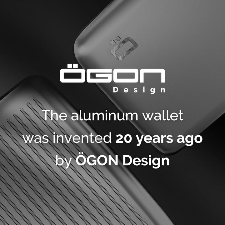 ÖGON Smart Wallets - Aluminium Geldbörse Stockholm - RFID Blockierung Kartenetui - Bis zu 10 Karten