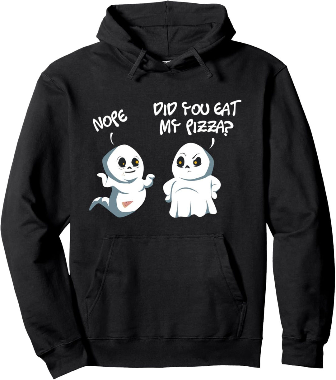 Did You Eat My Pizza Nope Geist Halloween Vampir Mumien Pullover Hoodie