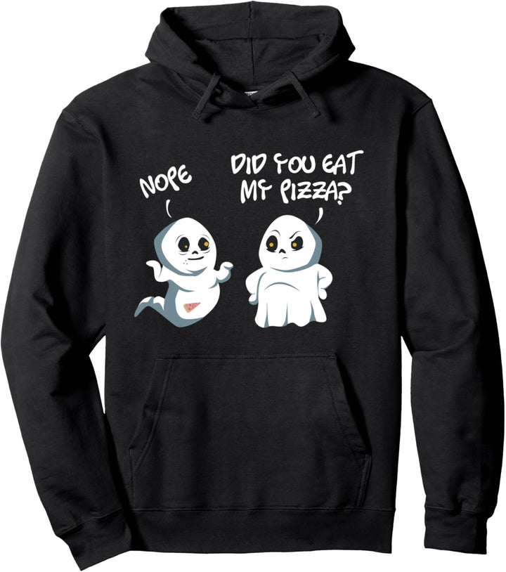 Did You Eat My Pizza Nope Geist Halloween Vampir Mumien Pullover Hoodie