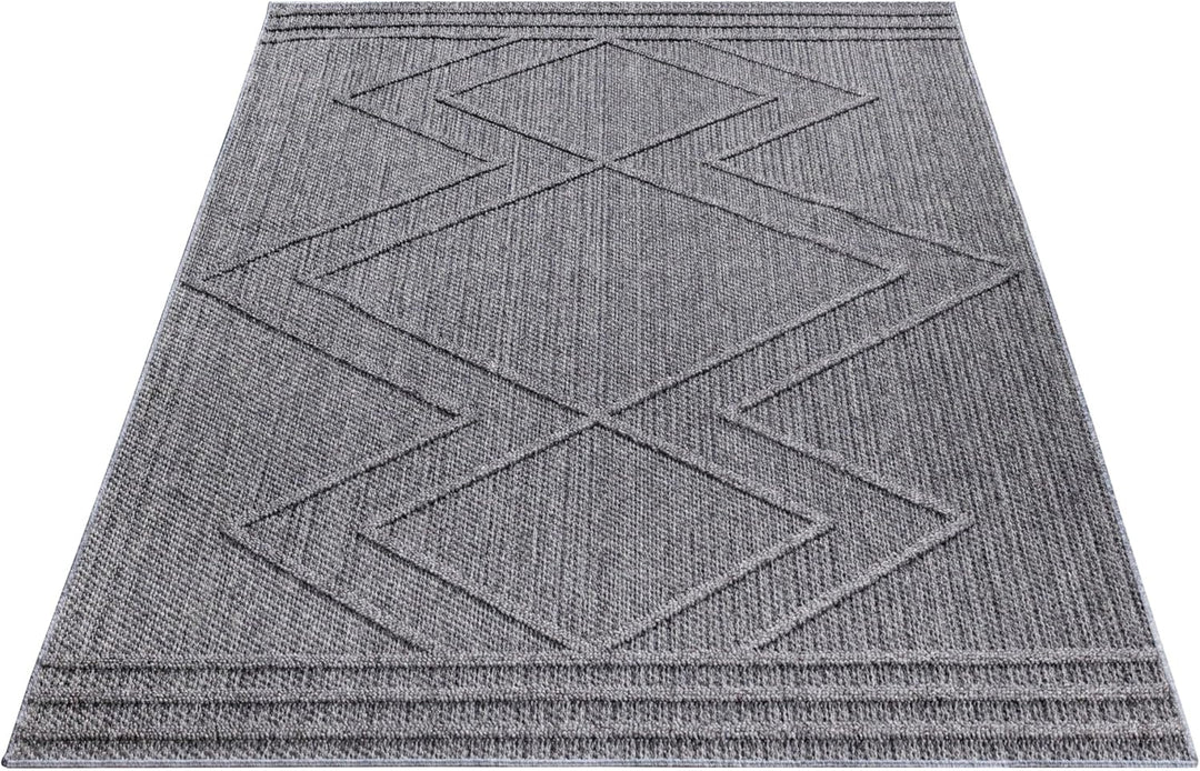 HomebyHome In&amp; Outdoor Teppich Wetterfest, Beige 80x150 cm Teppich Küche, Waschbarer Küchenläufer Fl