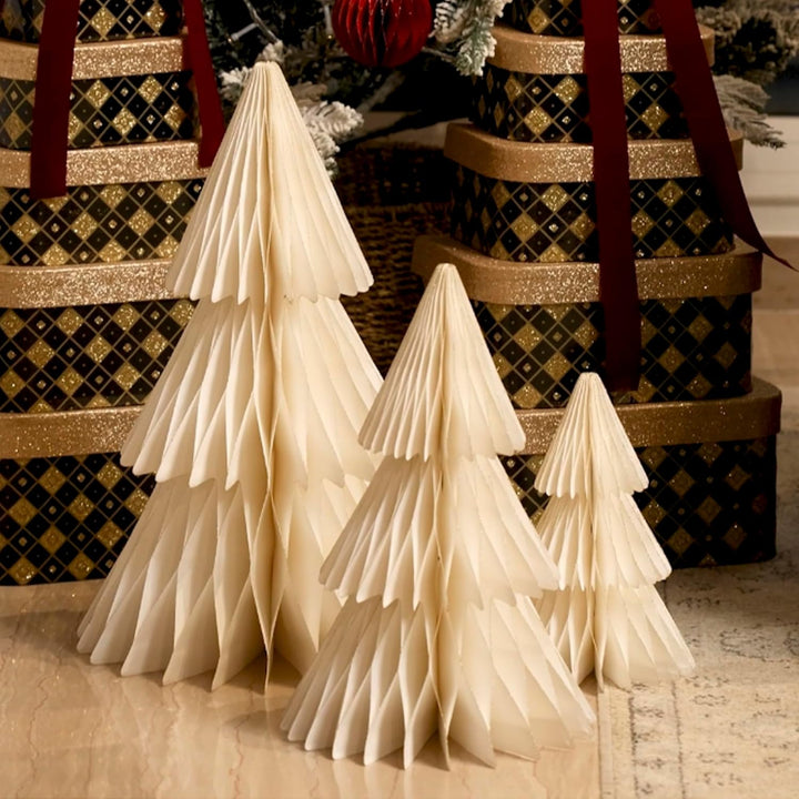 HAPPY DAYS Weihnachtsbaum & Weihnachtsdeko Weiss - Deko für Zuhause, oder Büro - tischdeko Weihnacht