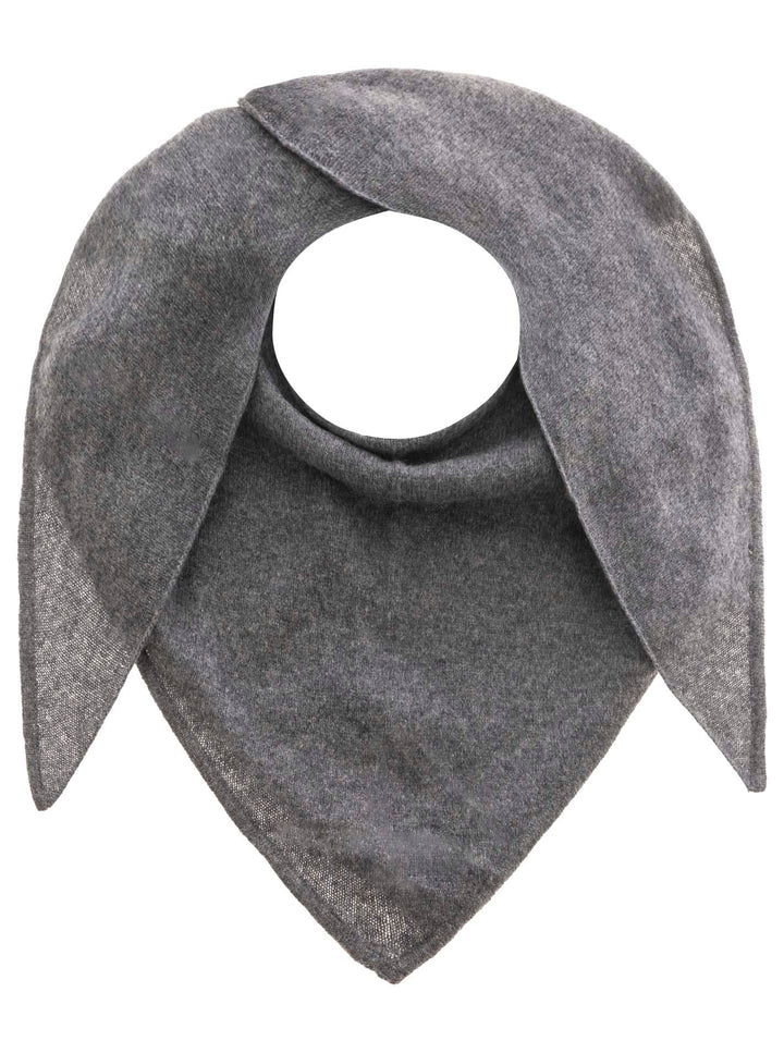Zwillingsherz Damen Dreieckstuch Uni aus 100% Kaschmir Winter-Schal (1er Pack) Einheitsgrösse Anthra