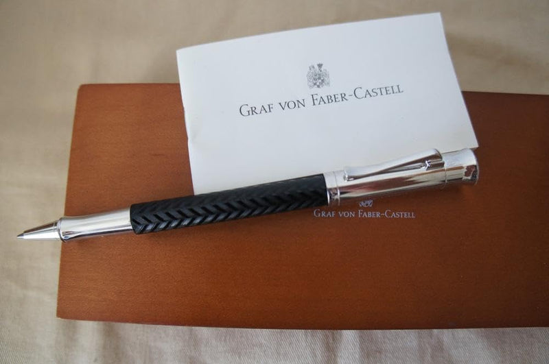 Graf von Faber-Castell 146510 - Tintenroller Guilloche, Schwarz Tintenroller Schwarz, Tintenroller S