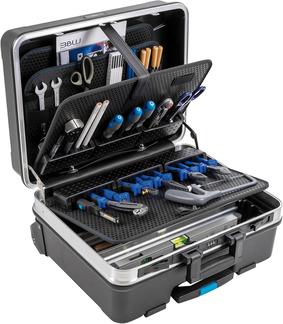 B&W Werkzeugkoffer GO mobil mit MODUL-Werkzeugstecksystem (Koffer aus ABS, Volumen 36l, 48 x 37,5 x