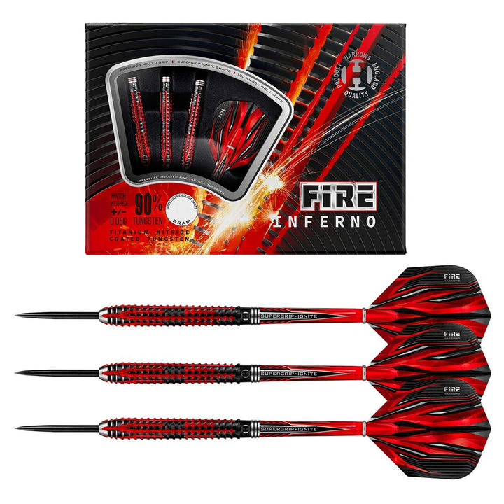 Harrows Fire Inferno 90% Tungsten Steel Tip Darts 21.0 Gramm, 21.0 Gramm