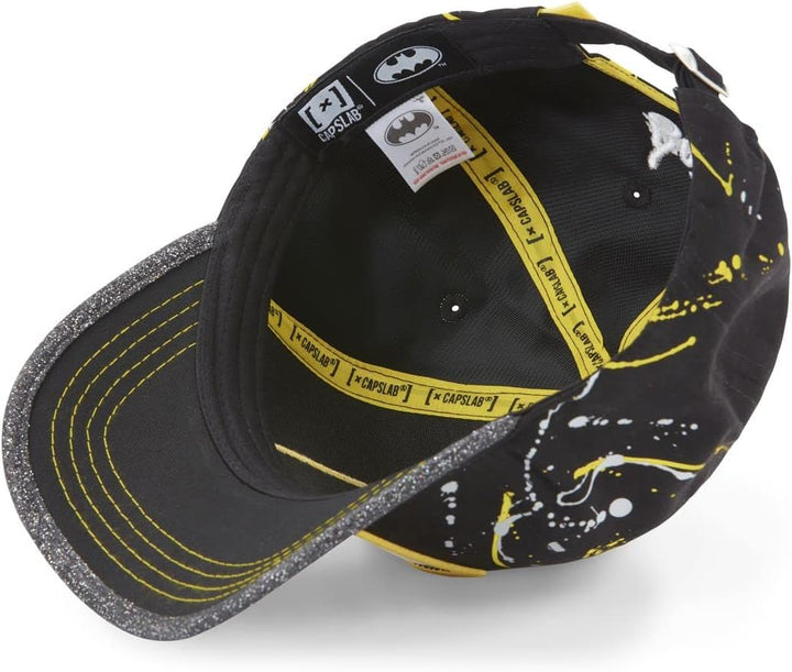Capslab Batman Black Yellow Strapback Cap Einheitsgrösse Strapback-Batman-Black-#29132, Einheitsgrös