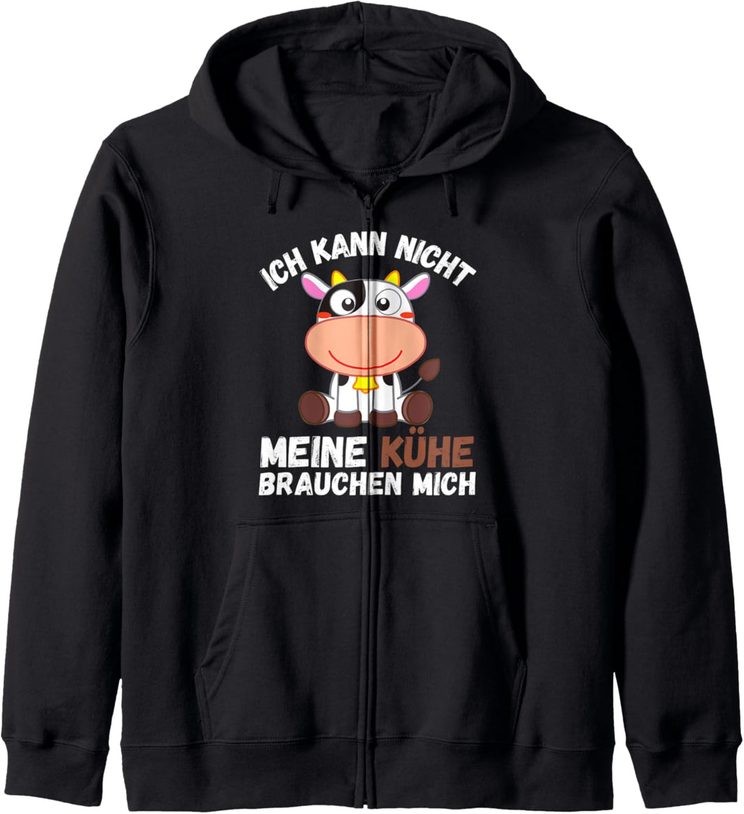 Ich Kann Nicht Mein Kühe Brauchen Mich Milch Kühe Milchbauer Kapuzenjacke