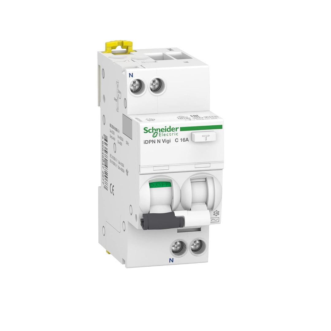 Schneider Electric A9D32616 FI/LS-Schalter iDPN N Vigi 1P+N, 16A, C-Char, 30mA, Typ A, 6kA, Weiss, 1