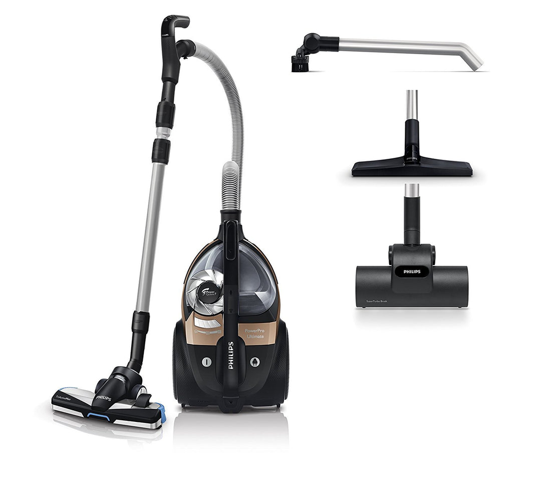 Philips beutteloser Staubsauger PowerPro Ultimate (AAA-Energie-Label, 650 W, 2,2 L Staubvolumen, Tur