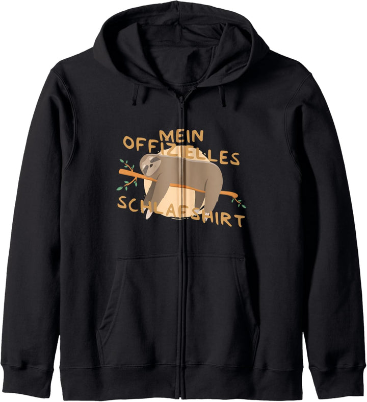 Mein Offizielles Schlafshirt - Faultier Kapuzenjacke