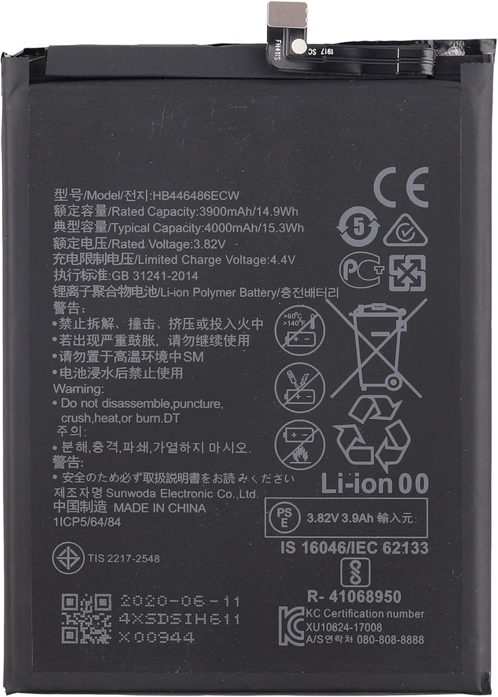 Akku HB446486ECW Kompatibel mit Huawei P Smart Z & nova 5i & Honor 9X Pro & Enjoy 10plus & Huawei P