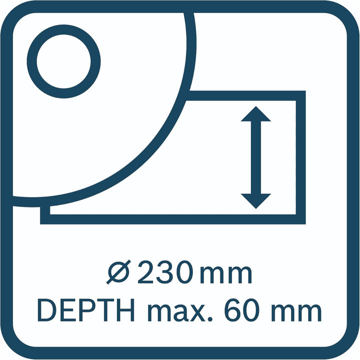 Bosch Professional Absaughaube GDE 230 FC-S (230 mm Trennscheiben-Ø, 60 mm max. Schnitttiefe, Montag