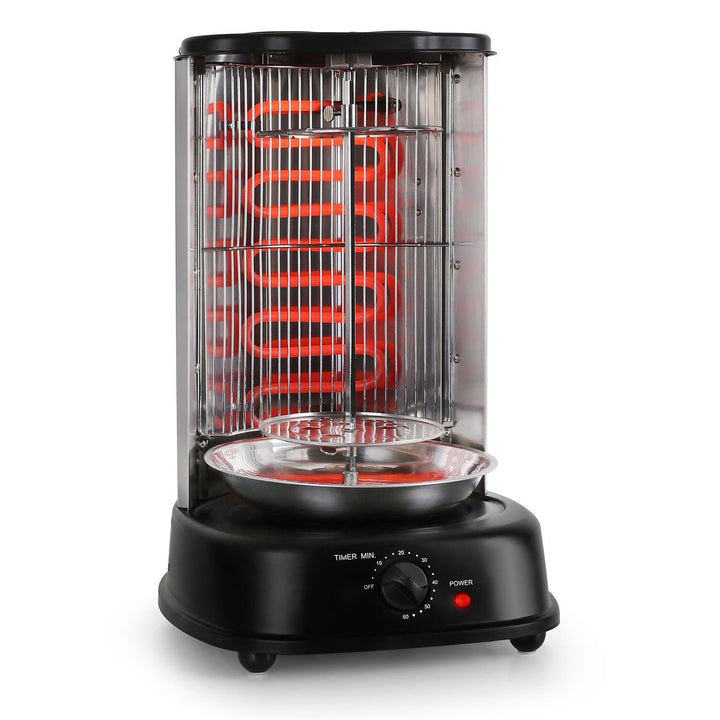 oneConcept Kebap Master - Dönergrill, Hähnchengrill, Gyrosgrill, Vertikalgrill, Drehgrill mit Drehsp