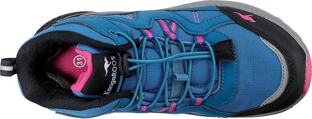 KangaROOS Mädchen K-hk Tour Rtx Wanderstiefel 34 EU Pink Blau, 34 EU Pink Blau