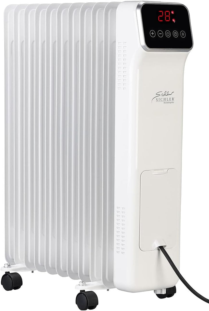 Sichler Haushaltsgeräte Heizgeräte: WLAN-Ölradiator mit App und Fernbedienung, Timer, 11 Rippen, 2.5
