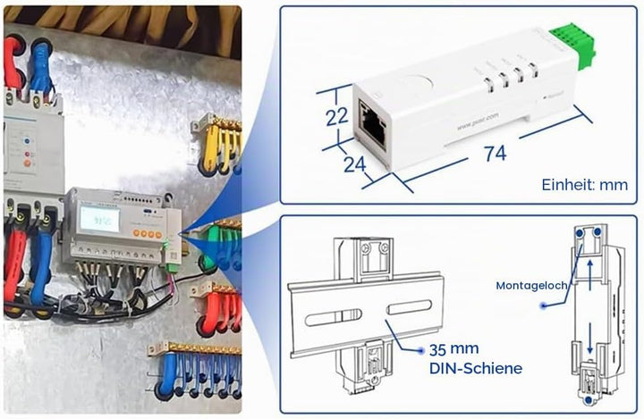 RS485-zu-Ethernet-Konverter, Winziger Serieller Server -DR134, Unterstützt UDP/HTTP/DHCP/DNSP, Modbu