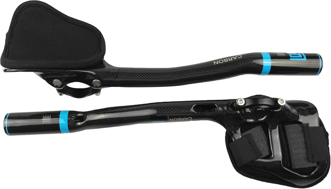 PLATT Fahrradlenker 31,8 Carbonlenker Renn/Triathlonlenker Aerobar Lenkeraufsatz Tri Bar, 3K Glossy