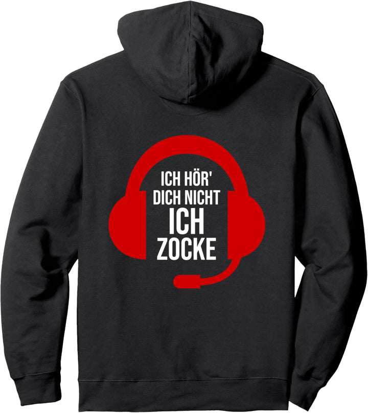 Ich hör' Dich nicht ich zocke Weihnachtsgeschenk für Gamer Pullover Hoodie