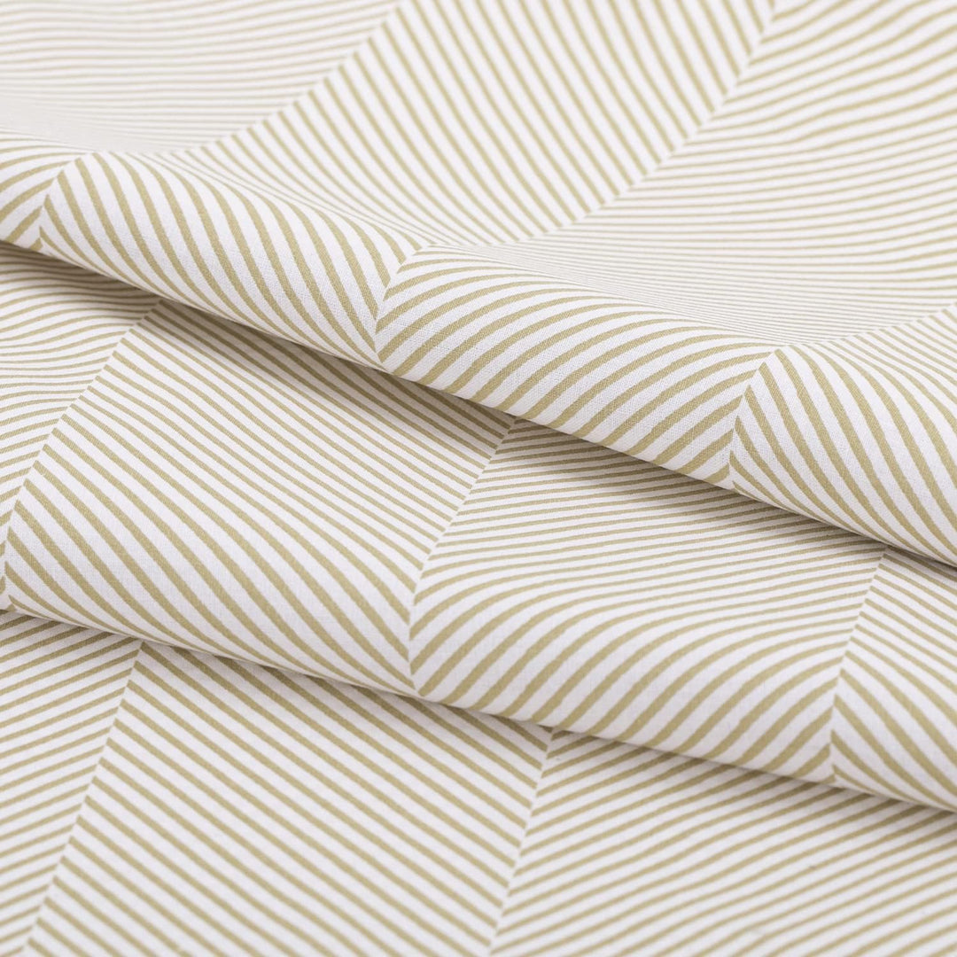AmeliaHome 2tlg Bettwäsche 155x220 cm mit 1 Kissenbezug 80x80 cm 100% Baumwolle Reissverschluss Aver