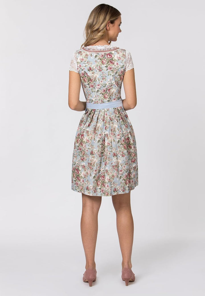 Stockerpoint Damen Dirndl Dara Kleid für besondere Anlässe 32 Hellblau, 32 Hellblau